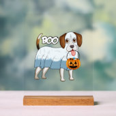 Geister-Beagle-Halloween-Hund Acrylschild (Neutral)
