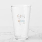 Geister-Beagle-Halloween-Hund Glas (Rückseite)