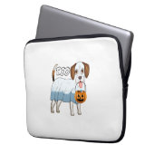 Geister-Beagle-Halloween-Hund Laptopschutzhülle (Vorderseite Links)