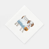 Geister-Beagle-Halloween-Hund Serviette (Ecke)