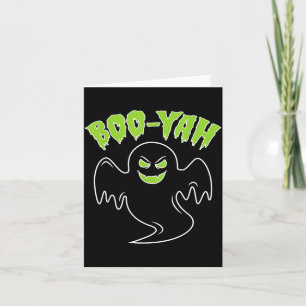 Geister Boo Yah Halloween-Shirt Lustiges Spuk Grus Karte