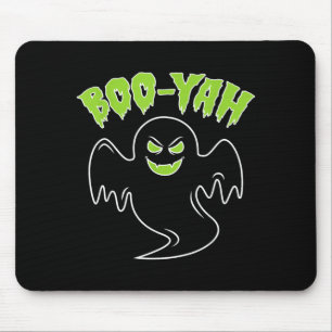 Geister Boo Yah Halloween-Shirt Lustiges Spuk Grus Mousepad