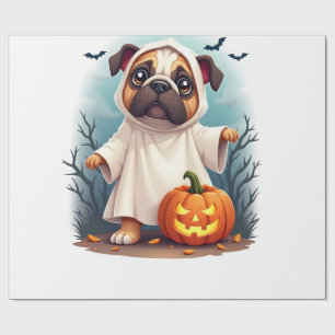 Geister Bulldogge Boo Geschenkpapier