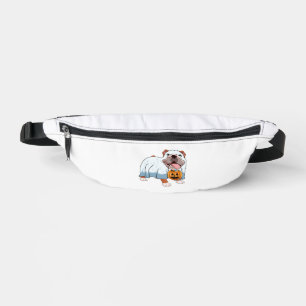 Geister Bulldogge Halloween Hund Bauchtasche