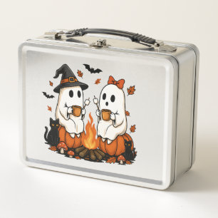Geister-Campingfeuer Halloween Metall Brotdose