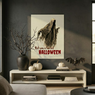 Geister-Creme-Wandkunst-Druck für Halloween Poster
