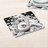 Geister der Toten Rechteckiger Pappuntersetzer (angewinkelt)