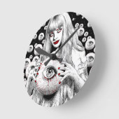 Geister der Toten Runde Wanduhr (Winkel)