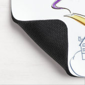Geister, die ein Haus und Geschenke von einer Mousepad (Ecke)