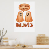 Geister diskutieren Halloween Poster (Küche)