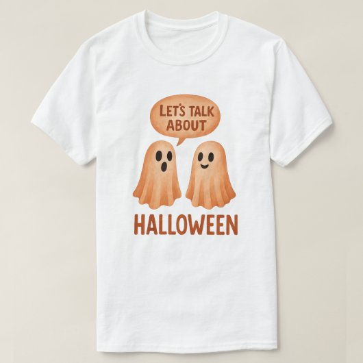 Geister diskutieren Halloween T-Shirt (Design vorne)