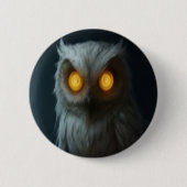 Geister-Eule-Button Button (Vorderseite)