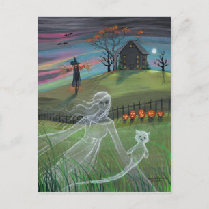 Geister-Freunde Halloween-Postkarte Postkarte