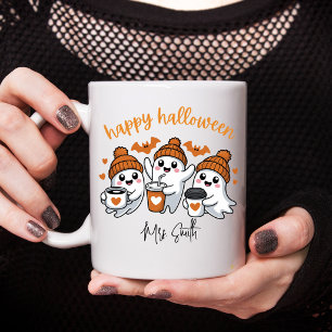 Geister-Frohes-Halloween-Lehrergeschenk-Tasse Tasse