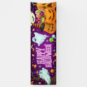 Geister - glückliches Halloween Banner (Vertikal)