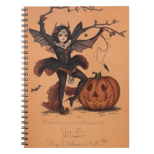 Geister & Goblins gruseliges Halloween-Notizbuch Notizblock (Vorderseite)