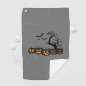 Geister, Goblins und Golf: Halloween Golf Handtüch Golfhandtuch (Insitu)