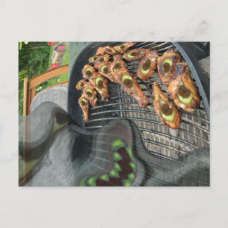 Geister-Grillfest Feiertagspostkarte