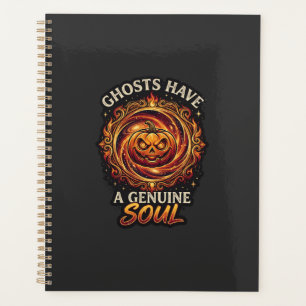 Geister haben echte Seelen Haloween-Kürbis-Feuer S Planer