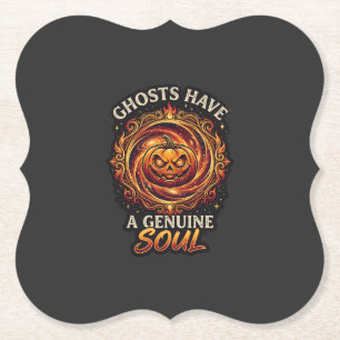 Geister haben echte Seelen Haloween Kürbis Feuer S Untersetzer