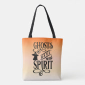 Geister haben einen echten Geist Orangen Gradiente Tasche (Rückseite)