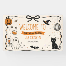 Geister-Halloween-Geburtstag Banner