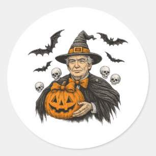 Geister Halloween Gruselig Boo Zombie Kürbis Skele Runder Aufkleber