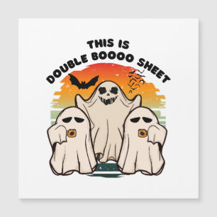 Geister Halloween Kostüm Lustiger Boo Magnetkarte
