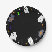 Geister Halloween Pappteller (Vorderseite)