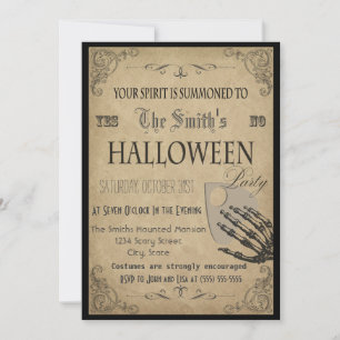 Geister Halloween-Party-Einladung Einladung