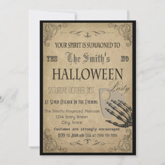 Geister Halloween-Party-Einladung Einladung