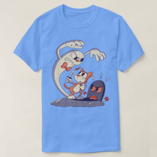 Geister im Friedhof T-Shirt (Design vorne)