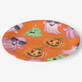 Geister in Brillen von Natasha Us Pappteller (Schrägansicht)