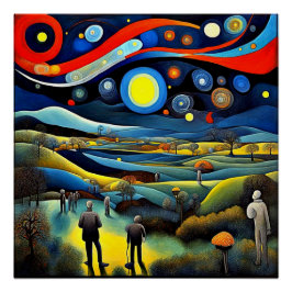 Geister in der Landschaft Poster