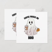 Geister Kaffee Halloween Lustig Einladung (Vorne/Hinten)