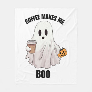 Geister Kaffee Halloween Lustig Fleecedecke