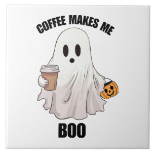 Geister Kaffee Halloween Lustig Fliese