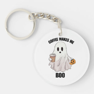 Geister Kaffee Halloween Lustig Schlüsselanhänger