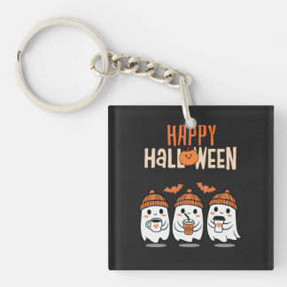 Geister-Kürbis-Halloween-Schlüsselanhänger Schlüsselanhänger