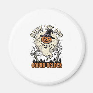Geister-Kürbis-Shirt Vintage-Halloween-Gravur Te Magnet