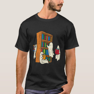 Geister lesen Bücher Lehrer Halloween Bibliothekar T-Shirt