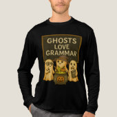 Geister Liebe Grammar Niedlich Spooky Klassenlehre Tri-Blend Shirt (Vorderseite)