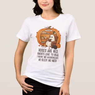 Geister lieben zu lesen - Lustiges Halloween-Buchl Tri-Blend Shirt