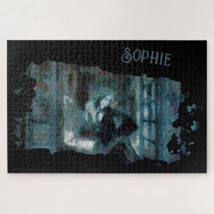 Geister Mädchen in Blau – Überwältigende Surreal K Puzzle