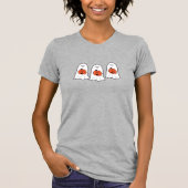 Geister mit Jack-o-Lanterns T-Shirt (Vorderseite)