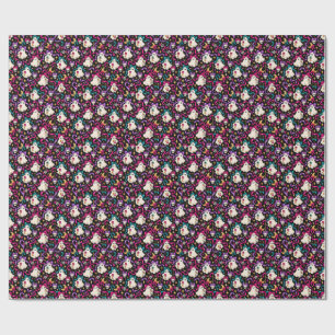 Geister mit rosa Schleifen Geschenkpapier V2