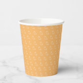 Geister Orange Papierbecher (Links)