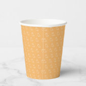 Geister Orange Papierbecher (Rechts)
