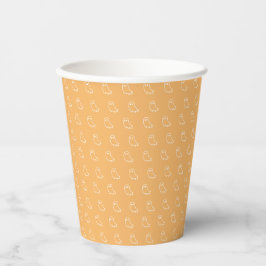 Geister Orange Papierbecher