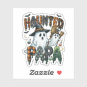Geister-Papa Halloween-Geist-Design Aufkleber (Blatt)